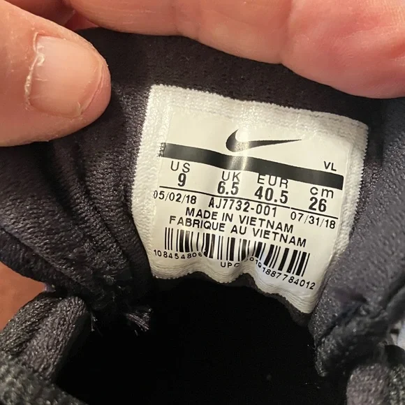 Nike Woman’s Black & Grey Camouflage Alpha Huarache Elite 2 Softball Cleats US9 - Picture 6 of 7